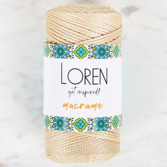 Loren Macrame Bej El Örgü İpi - RM 036 - 34326 Loren Macrame Bej El Örgü İpi - RM 036 - 34326