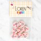 Loren Crafts 8'li Gülen Yüz Düğme - 1023 Loren Crafts 8'li Gülen Yüz Düğme - 1023