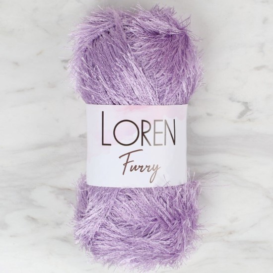 Loren Furry Lila El Örgü İpi - RF009 - 34047 Loren Furry Lila El Örgü İpi - RF009 - 34047