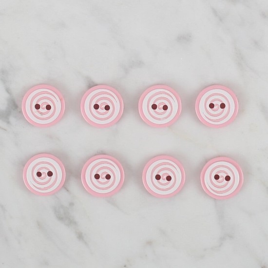 Loren Crafts pembe 8 li yuvarlak düğme - 447 Loren Crafts pembe 8 li yuvarlak düğme - 447