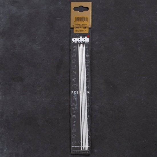 Addi 2,5mm 20cm 5 li Çorap Şişi - 201-7 Addi 2,5mm 20cm 5 li Çorap Şişi - 201-7