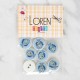 Loren Crafts 8'li Balık Düğme - 1160 Loren Crafts 8'li Balık Düğme - 1160