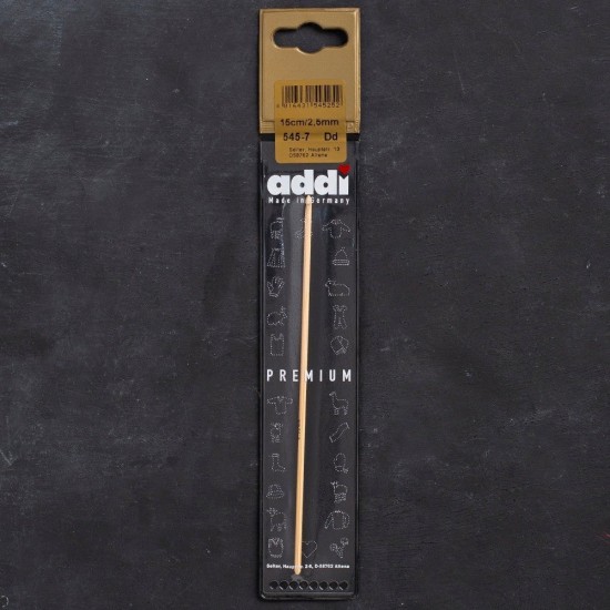 Addi Bambus 2,5mm 15cm Bambu Yün Tığ - 545-7 Addi Bambus 2,5mm 15cm Bambu Yün Tığ - 545-7