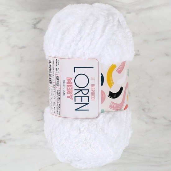 Loren Mery Beyaz El Örgü İpi - M402 - 34310 Loren Mery Beyaz El Örgü İpi - M402 - 34310