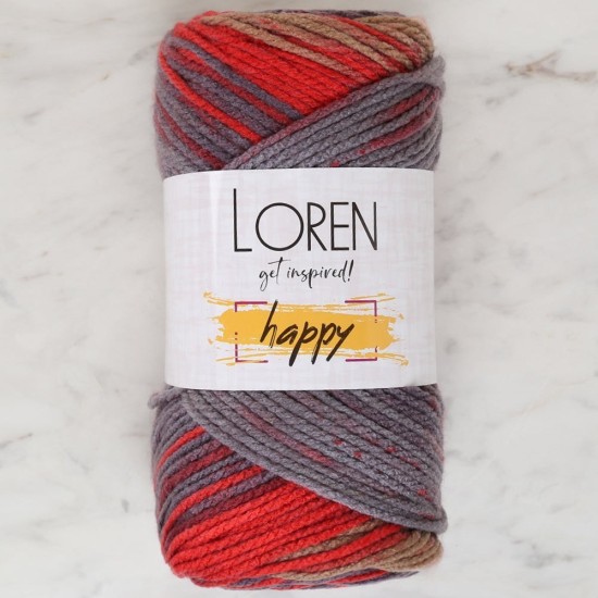 Loren Happy Ebruli El Örgü İpi - RH006 - 34291 Loren Happy Ebruli El Örgü İpi - RH006 - 34291