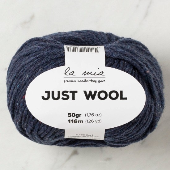 La Mia Just Wool Lacivert El Örgü İpi - LT011 - 33833 La Mia Just Wool Lacivert El Örgü İpi - LT011 - 33833