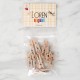 Loren 10 lu Natural Mini Ahşap Mandal Loren 10 lu Natural Mini Ahşap Mandal