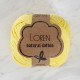 Loren Natural Cotton Pastel Sarı El Örgü İpi - R086 - 33915 Loren Natural Cotton Pastel Sarı El Örgü İpi - R086 - 33915