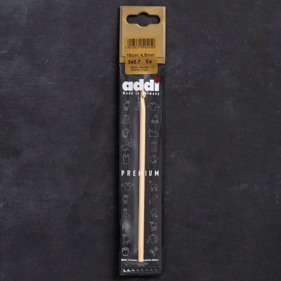 Addi Bambus 4,5mm 15cm Bambu Yün Tığ - 545-7 Addi Bambus 4,5mm 15cm Bambu Yün Tığ - 545-7