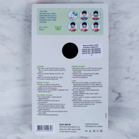 Loren 3 Adet Yıkanabilir Maske Loren 3 Adet Yıkanabilir Maske