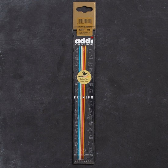 Addi Colibri 2,25mm 20cm Renkli Çorap Şişi - 204-7 Addi Colibri 2,25mm 20cm Renkli Çorap Şişi - 204-7