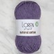 Loren Natural Cotton Mor El Örgü İpi - R093 Loren Natural Cotton Mor El Örgü İpi - R093