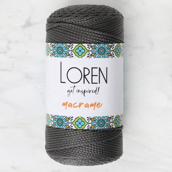 Loren Macrame Füme El Örgü İpi - RM 067 - 34341 Loren Macrame Füme El Örgü İpi - RM 067 - 34341