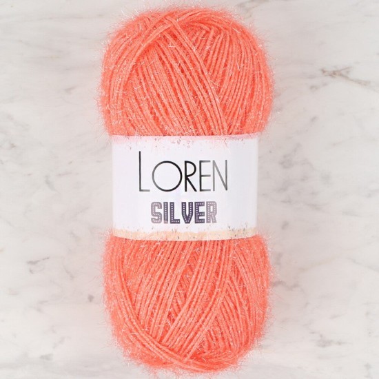 Loren Silver Turuncu El Örgü İpi - RS0019 - 34084 Loren Silver Turuncu El Örgü İpi - RS0019 - 34084