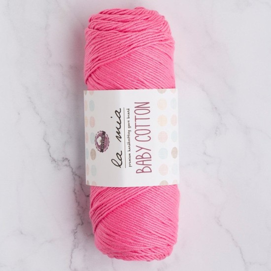 La Mia Baby Cotton Pembe El Örgü İpi - L046 - 33645 La Mia Baby Cotton Pembe El Örgü İpi - L046 - 33645