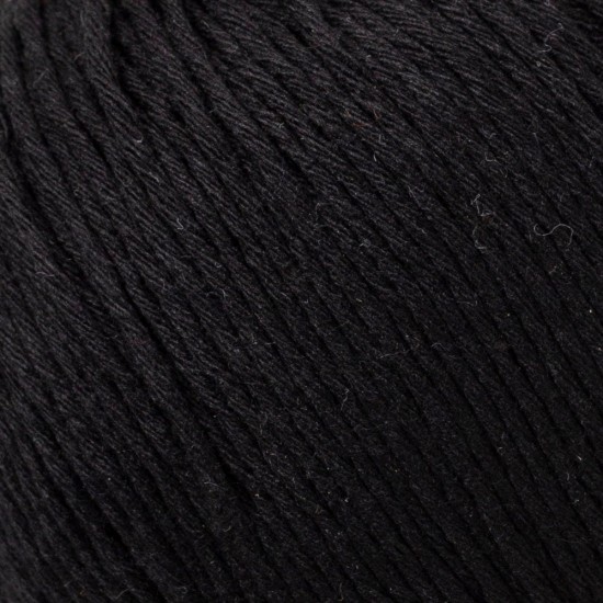 Loren Natural Cotton Siyah El Örgü İpi - R004 - 33908 Loren Natural Cotton Siyah El Örgü İpi - R004 - 33908