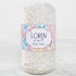 Loren Soft Star Makrome İpi Sarı Simli Krem RM103