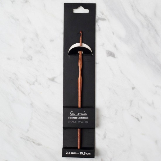La Mia Rosewood 2.5 mm 15.5 cm Ahşap Yün Tığ La Mia Rosewood 2.5 mm 15.5 cm Ahşap Yün Tığ