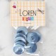 Loren Crafts 8'li Düğme Mavi - 1132 Loren Crafts 8'li Düğme Mavi - 1132