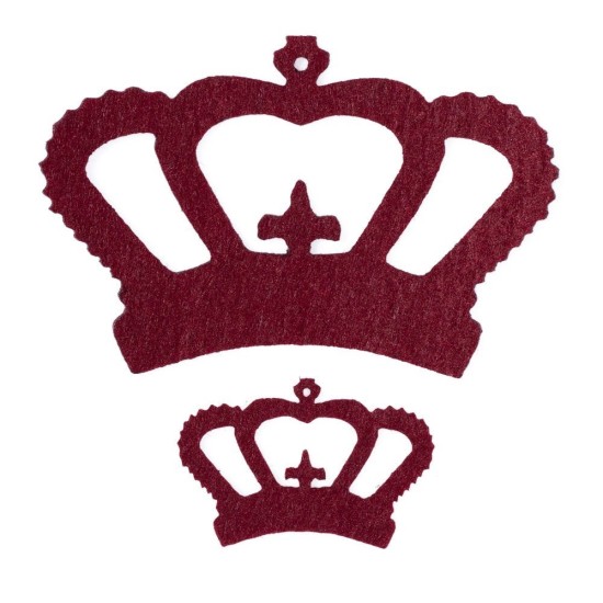 La Mia 10 lu Bordo Taç Keçe Motifler - FS314-M14 La Mia 10 lu Bordo Taç Keçe Motifler - FS314-M14