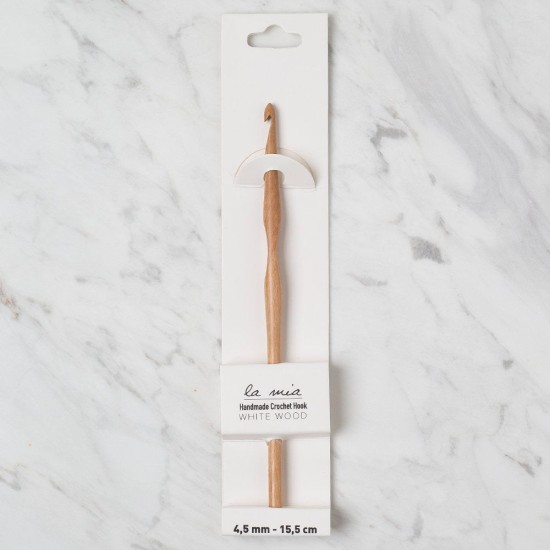 La Mia Whitewood 4.5 mm 15.5 cm Ahşap Yün Tığ La Mia Whitewood 4.5 mm 15.5 cm Ahşap Yün Tığ