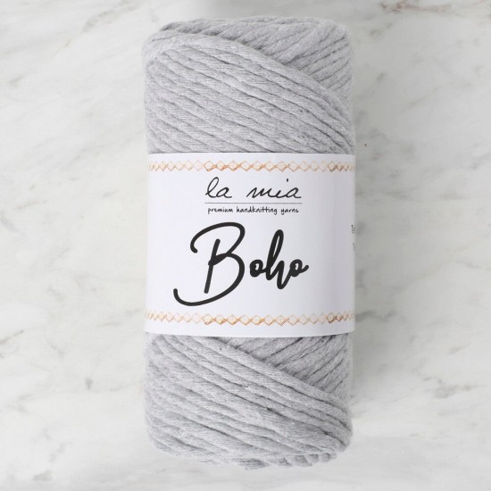 La Mia Boho Açık Gri Büküm Makrome İpi - L044 - 34210 La Mia Boho Açık Gri Büküm Makrome İpi - L044 - 34210