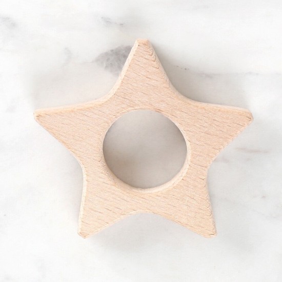 Loren Crafts Yıldız Figürlü Organik Ahşap Diş Kaşı Loren Crafts Yıldız Figürlü Organik Ahşap Diş Kaşı