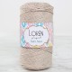 Loren Soft Star Makrome İpi Gümüş Simli Bej RM101 Loren Soft Star Makrome İpi Gümüş Simli Bej RM101
