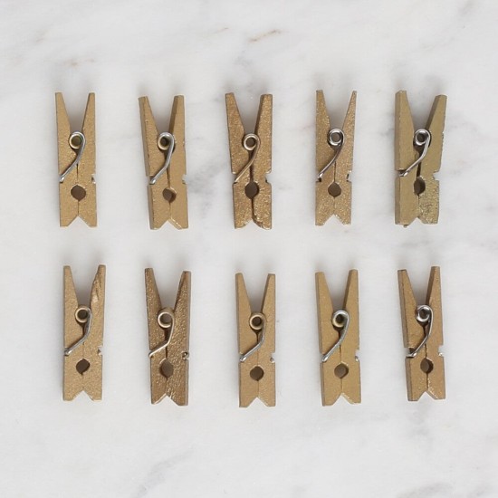 LOREN CRAFTS 10 LU ALTIN RENK MİNİ MANDAL LOREN CRAFTS 10 LU ALTIN RENK MİNİ MANDAL