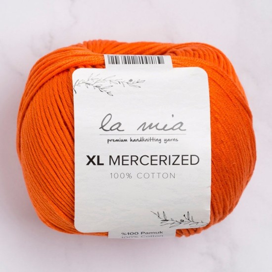 La Mia XL Mercerized Turuncu El Örgü İpi - 194 - 33772 La Mia XL Mercerized Turuncu El Örgü İpi - 194 - 33772