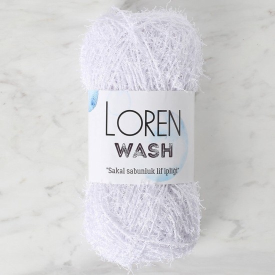 Loren Wash Optik Beyaz El Örgü İpi - R001 - 34262 Loren Wash Optik Beyaz El Örgü İpi - R001 - 34262