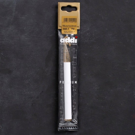 Addi Champagner 12mm 15cm Plastik Simli Yün Tığ - Addi Champagner 12mm 15cm Plastik Simli Yün Tığ -