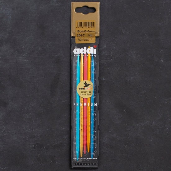 Addi Colibri 5mm 15cm Renkli Çorap Şişi - 204-7 Addi Colibri 5mm 15cm Renkli Çorap Şişi - 204-7