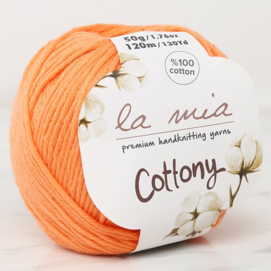 La Mia Cottony Turuncu El Örgü İpi - P22 - 33654 La Mia Cottony Turuncu El Örgü İpi - P22 - 33654