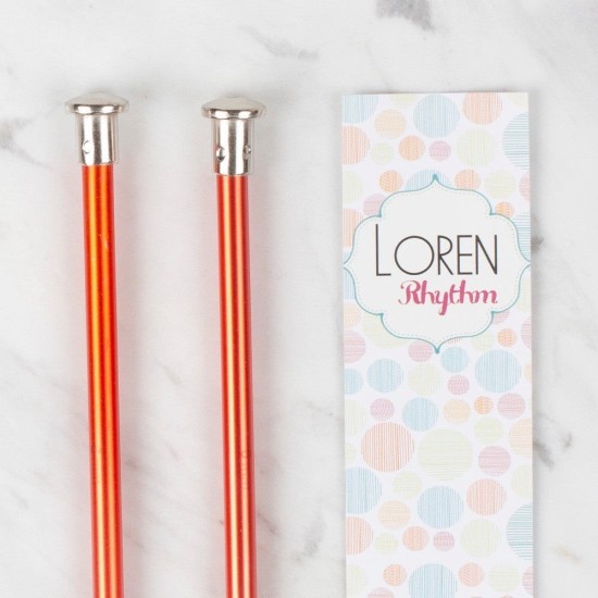 Loren Rythm 6mm Kırmızı Renkli Metal Örgü Şişi Loren Rythm 6mm Kırmızı Renkli Metal Örgü Şişi
