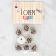 Loren Crafts 8'li Balık Düğme - 1164 Loren Crafts 8'li Balık Düğme - 1164