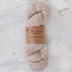 La Mia Natural Wool Bej El Örgü İpi - H2 - 33606