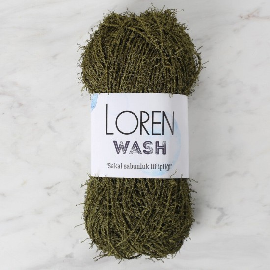 Loren Wash Asker Yeşili El Örgü İpi - R141 - 34031 Loren Wash Asker Yeşili El Örgü İpi - R141 - 34031
