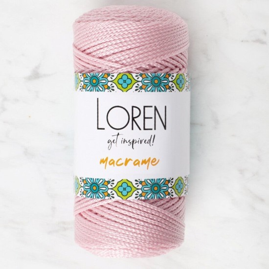 Loren Macrame Toz Pembe El Örgü İpi - RM 072 - 34343 Loren Macrame Toz Pembe El Örgü İpi - RM 072 - 34343