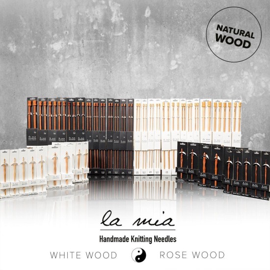 La Mia Rosewood 2.5 mm 36 cm Ahşap Örgü Şişi La Mia Rosewood 2.5 mm 36 cm Ahşap Örgü Şişi