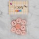 Loren Crafts yavruağzı 8 li ayak izi düğme - 434 Loren Crafts yavruağzı 8 li ayak izi düğme - 434