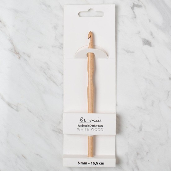 La Mia Whitewood 6 mm 15.5 cm Ahşap Yün Tığ La Mia Whitewood 6 mm 15.5 cm Ahşap Yün Tığ