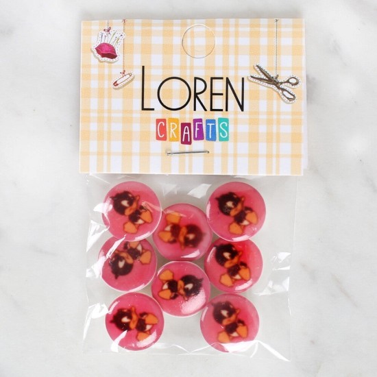 Loren Crafts 8'li Ördek Düğme - 1209 Loren Crafts 8'li Ördek Düğme - 1209