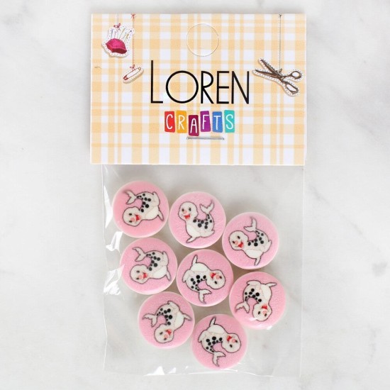 Loren Crafts 8'li Fok Düğme - 1037 Loren Crafts 8'li Fok Düğme - 1037