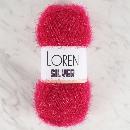 Loren Silver Fuşya El Örgü İpi - RS0022 - 34078 Loren Silver Fuşya El Örgü İpi - RS0022 - 34078