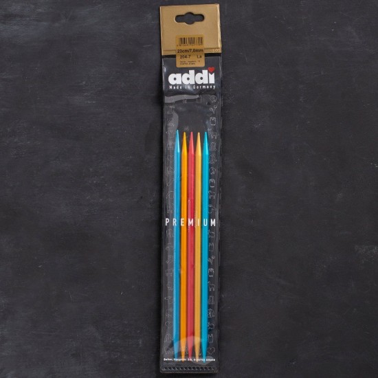 Addi Colibri 7mm 23cm Renkli Çorap Şişi - 204-7 Addi Colibri 7mm 23cm Renkli Çorap Şişi - 204-7