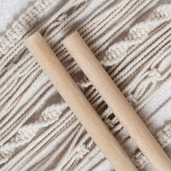Loren Crafts 2 Adet 40 cm Makrome Çubuğu 20mm