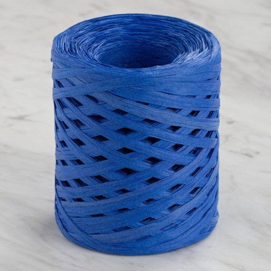 Loren Natural Raffia 90 gr Saks Mavi Kağıt İp - Loren Natural Raffia 90 gr Saks Mavi Kağıt İp -