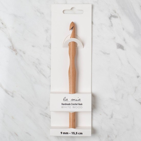 La Mia Whitewood 9 mm 15.5 cm Ahşap Yün Tığ La Mia Whitewood 9 mm 15.5 cm Ahşap Yün Tığ