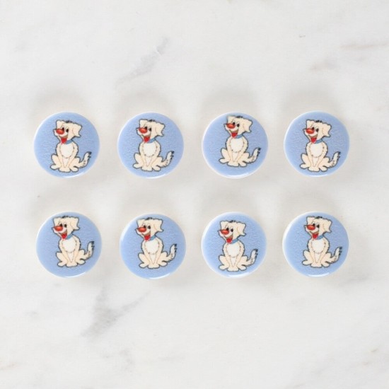 Loren Crafts 8'li Köpek Düğme - 1243 Loren Crafts 8'li Köpek Düğme - 1243